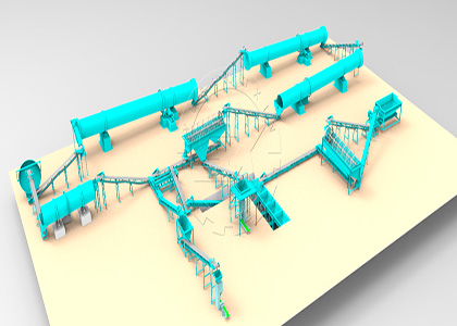 npk fertilizer production line setup