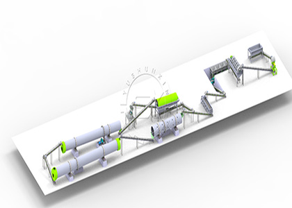 rotary drum granulation plant