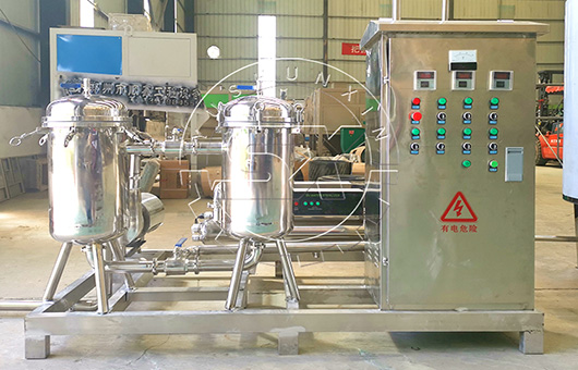 filter tank for water soluble fertilizer production