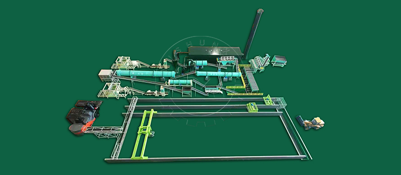 wheel type compost turner production line