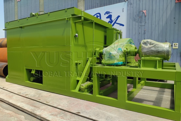 horizontal fermentation tank for compost fertilizer making